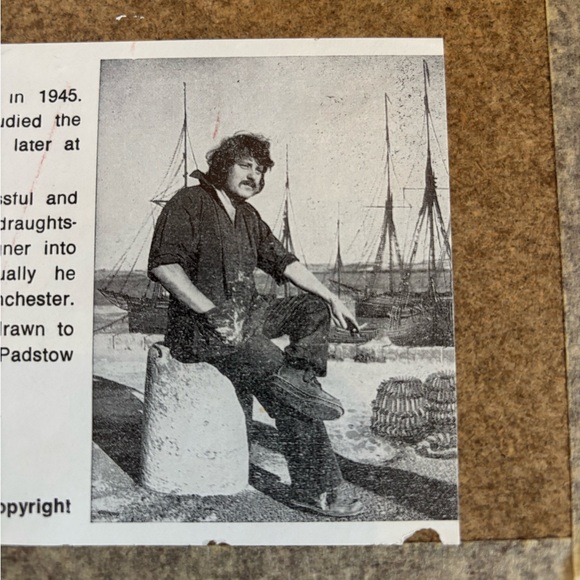 Vintage Kevin Platt Wall Art of Castle Combe, Wiltshire 1985 - Picture 7 of 7